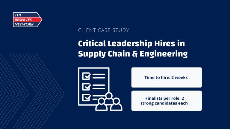 Critical Leadership Hires in Supply Chain & Engineering