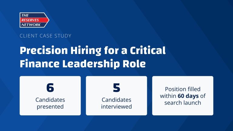 Precision Hiring for a Critical Finance Leadership Role