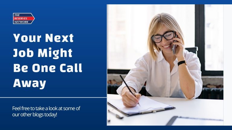 Your Next Job Might Be One Call Away.
